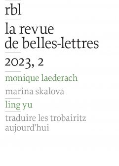 La revue de belles lettres